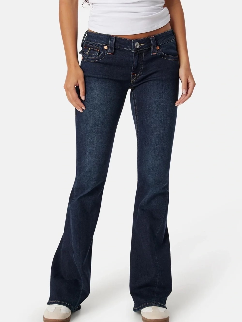 True Religion 2000s Y2K Low-Rise Flare Jeans Sz 26
